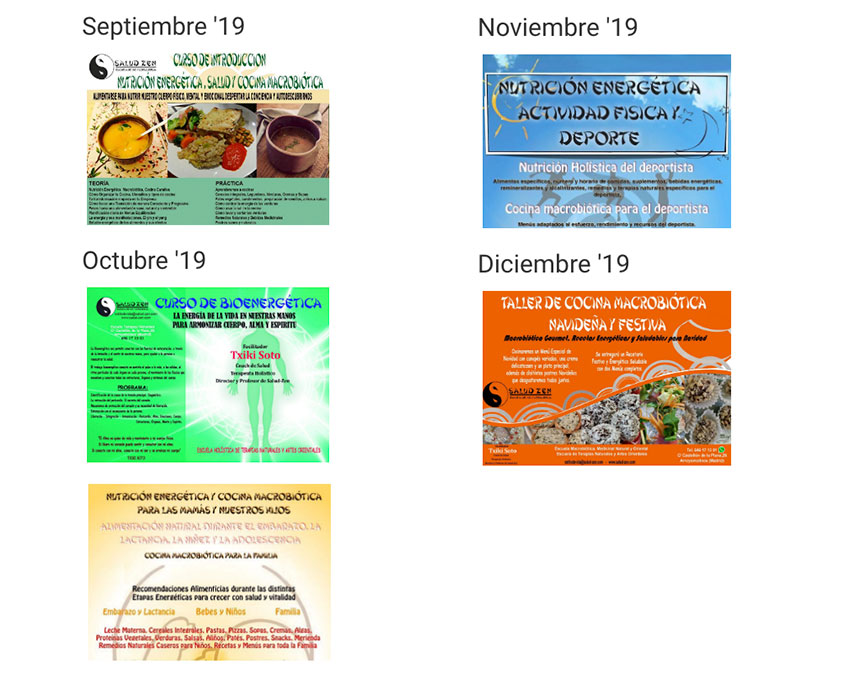 ¡Publicación del Calendario con nuevas actividades! 