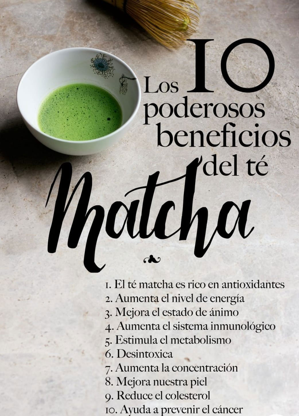 Curiosidades - Propiedades del té Matcha 