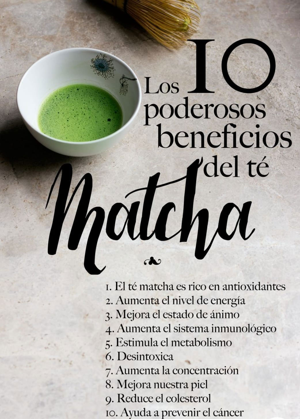 Curiosidades - Propiedades del té Matcha