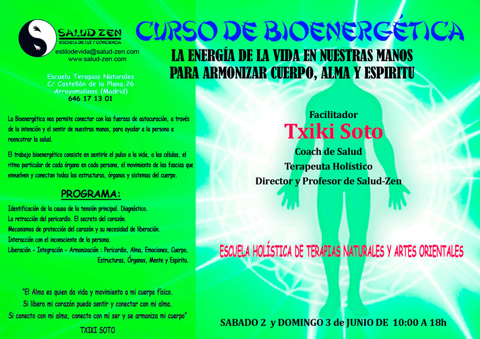 Cursos - Bioenergética 