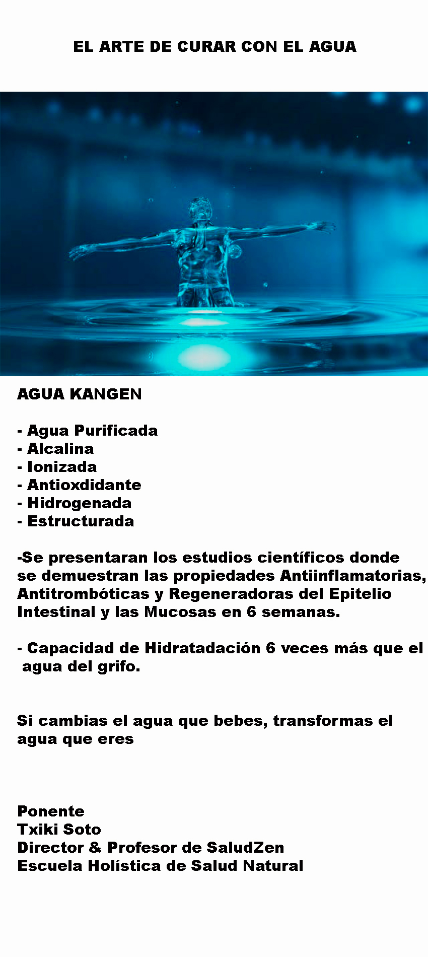 Conferencia- EL ARTE DE CURAR CON EL AGUA