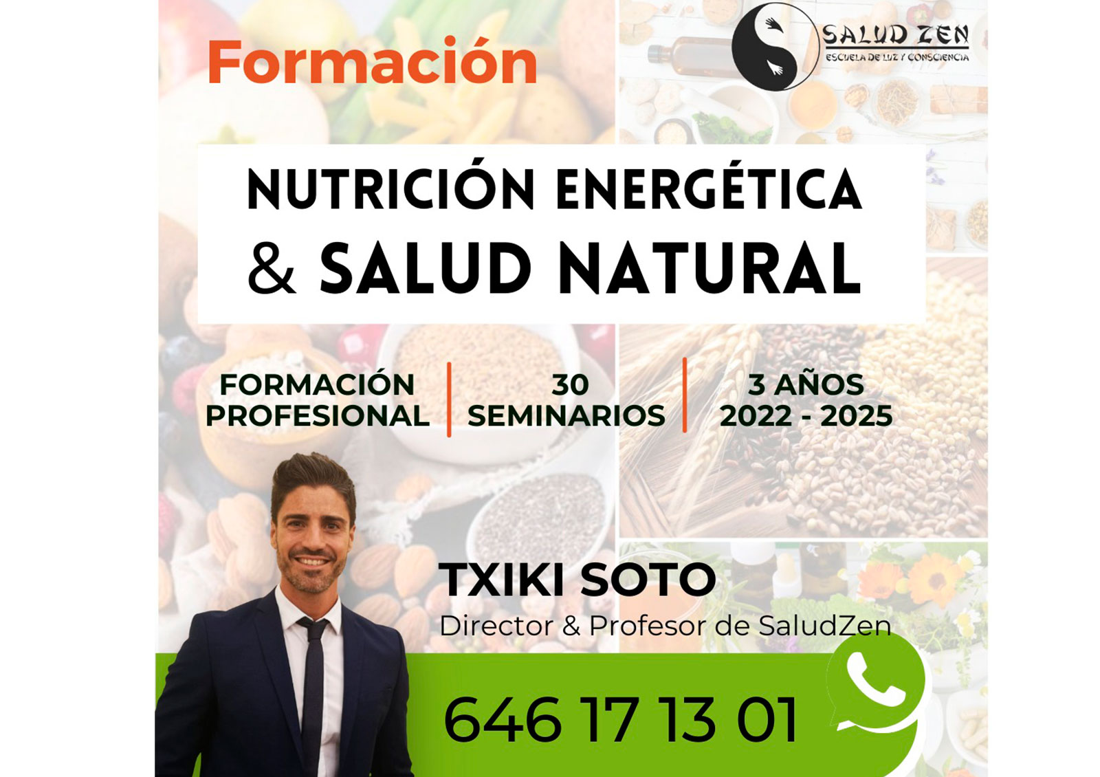 Formación Profesional en: <br> <br>NUTRICIÓN ENERGÉTICA & SALUD NATURAL <br> <br>Enfoque Holístico aunando el punto de vista de la Medicina Natural y Biológica con la Filosofía y Medicina Oriental