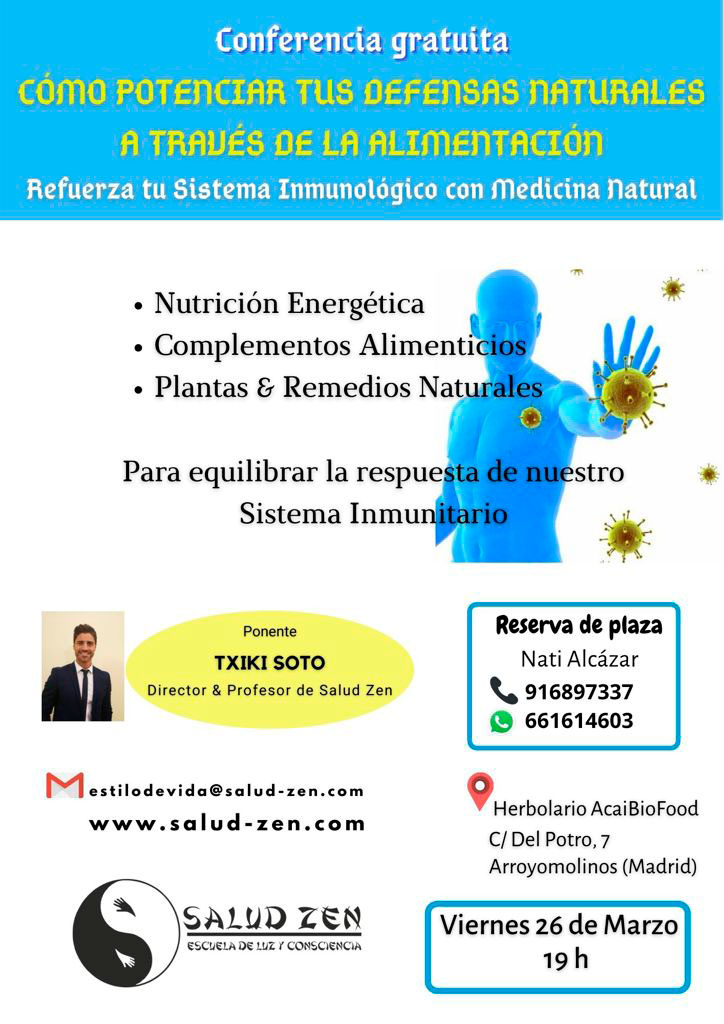 Conferencia - Cómo potenciar tus defensas naturales a través de la Alimentación 