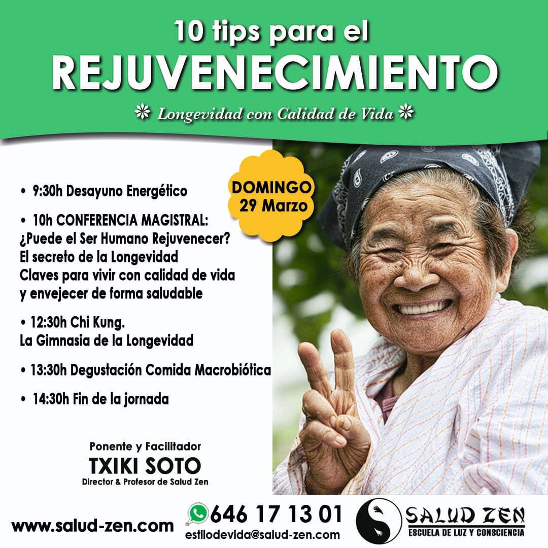 10 tips para el Rejuvenecimiento - Longevidad con calidad de vida -
