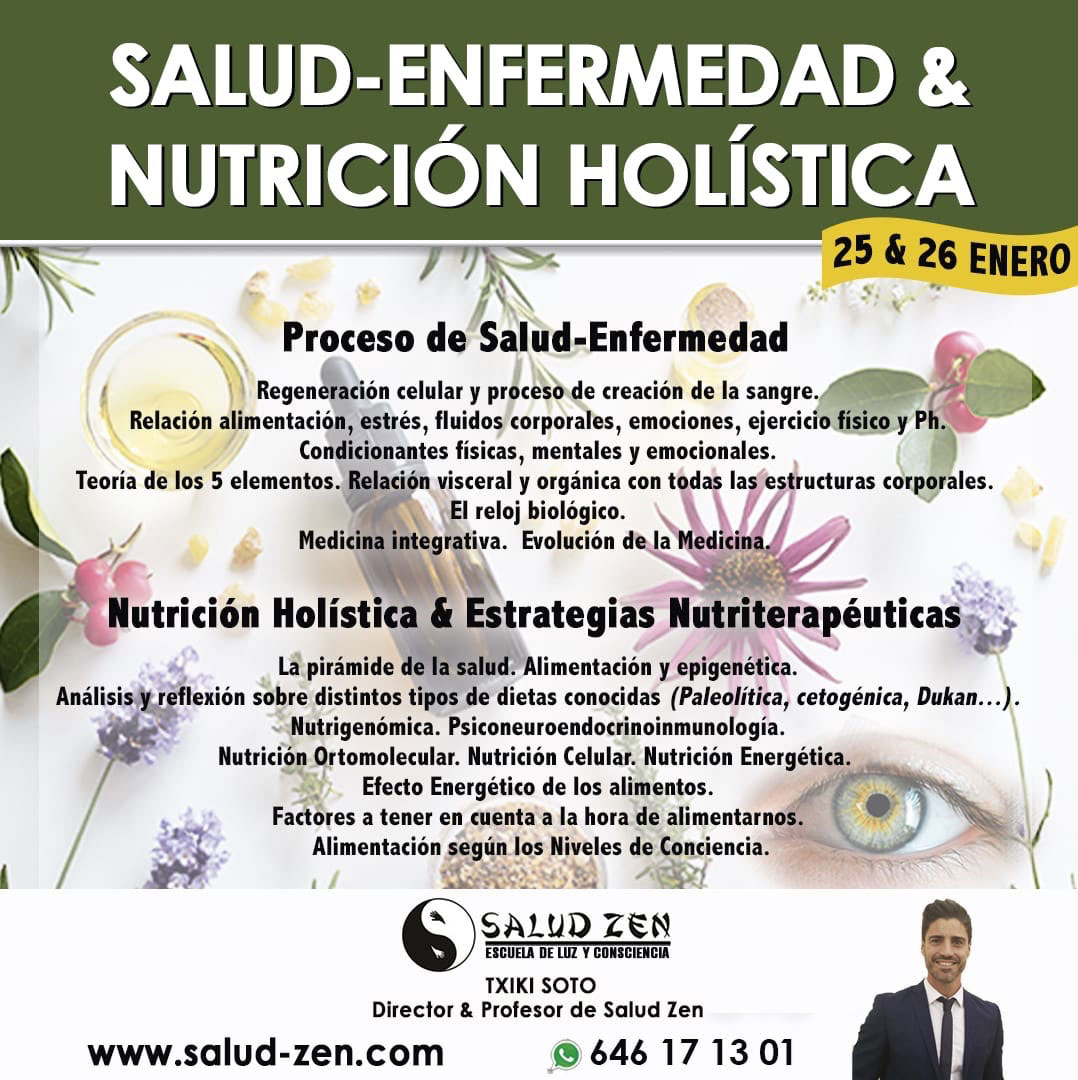 Curso- SALUD-ENFERMEDAD & NUTRICIÓN HOLISTICA